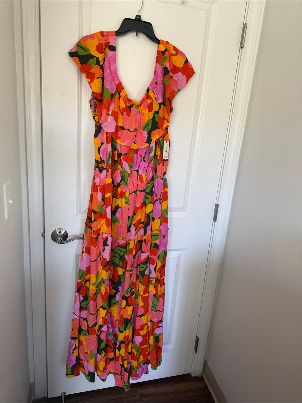 Vibrant Floral Maxi Dress in Multicolor